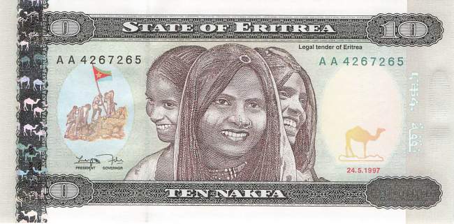 10 Nakfa 1997 Eritrea p3